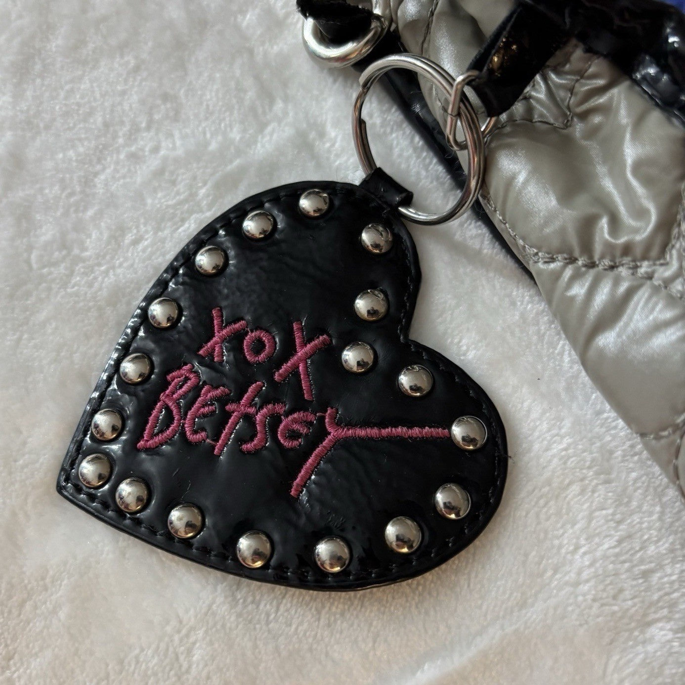 Betsey Johnson Blue Hearts Cross Body Bag Y2K Travel bag Kidcore Dopamine