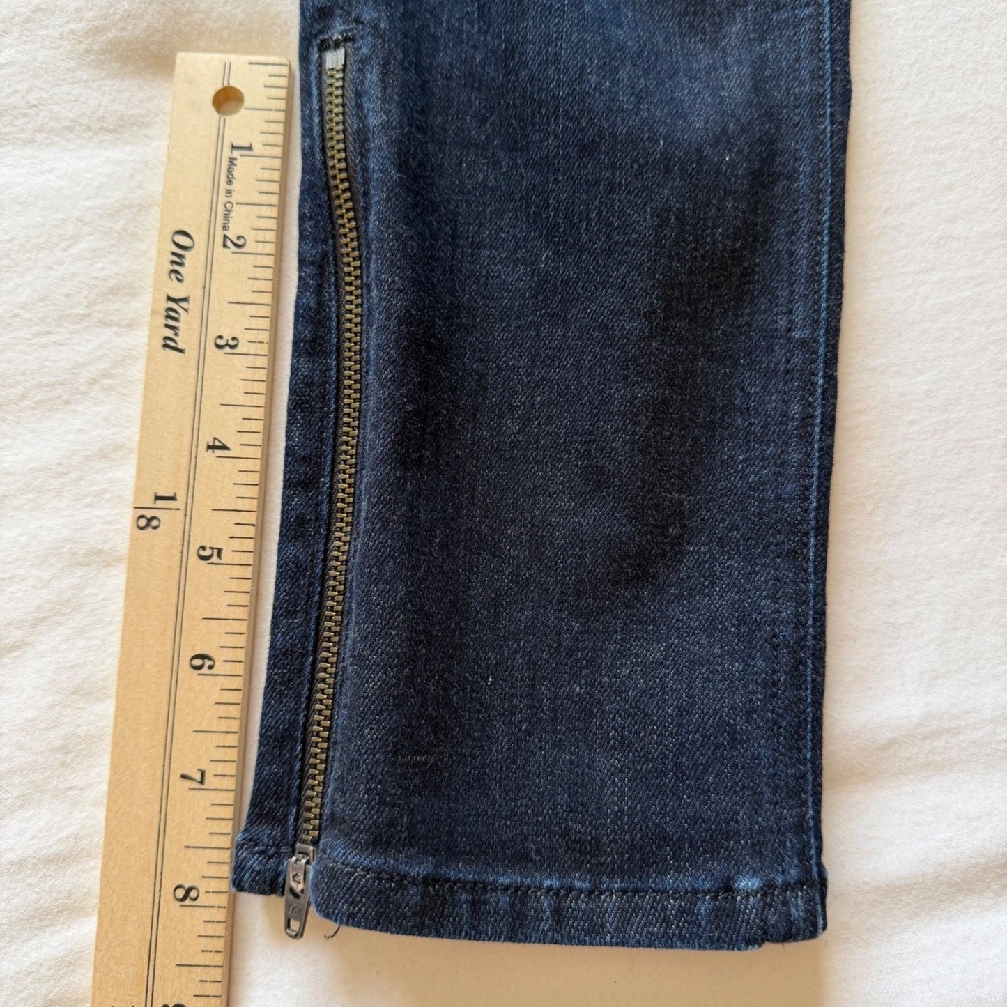 Rag & Bone Kensington Skinny Jeans Y2K Grunge Dark Wash Zip Ankle Stretch Sz 31