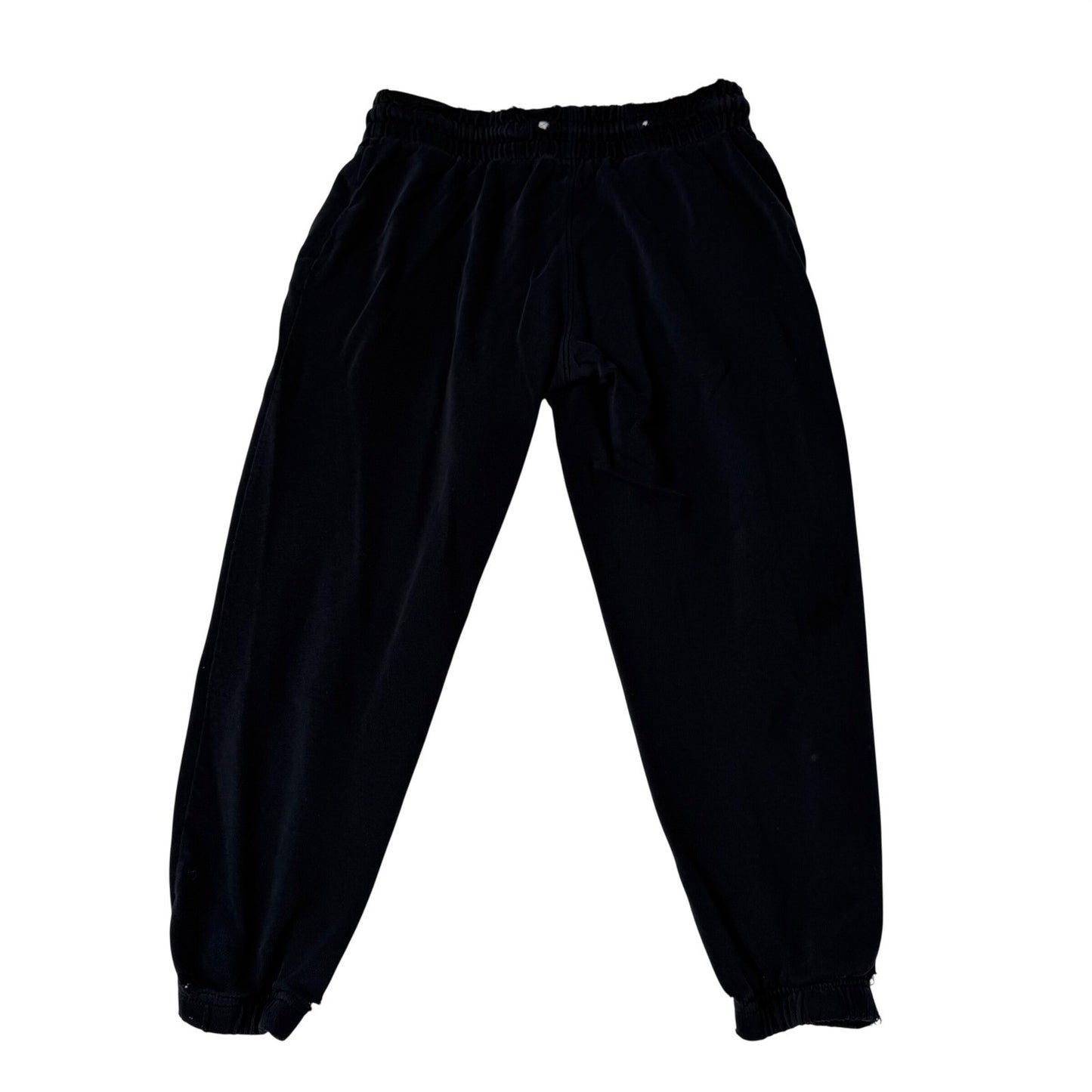GAP Womens Black Petite Sweatpants Thrashed - Joggers Lounge Pants Drawstring