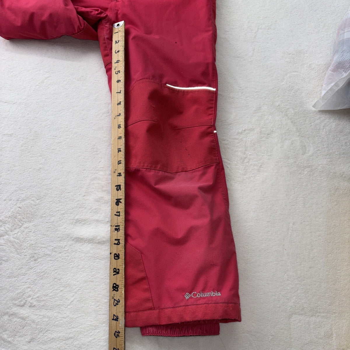 Columbia Girls Pink Size Medium Bin Ski Suit Suspenders Very Worn But No Holes
