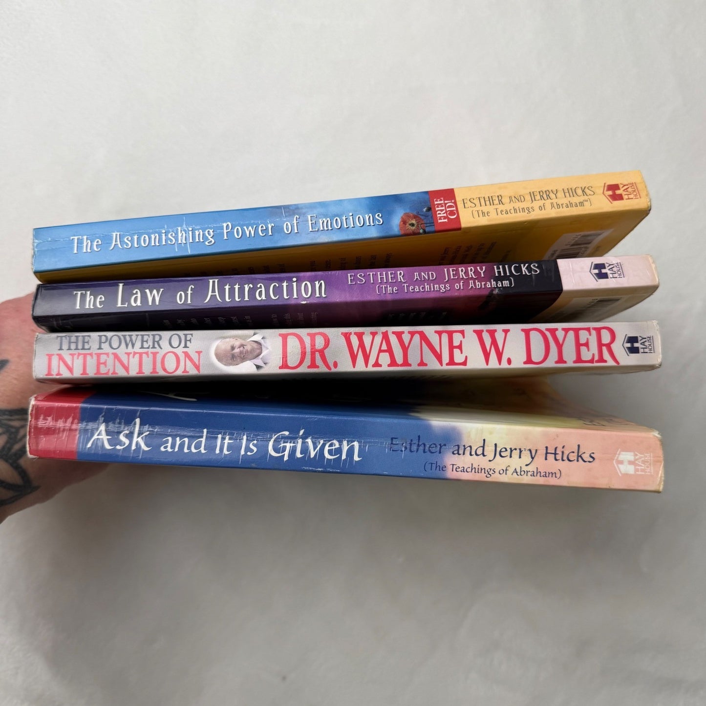 Spiritual Self-Help Book Lot (4) – Esther & Jerry Hicks + Wayne Dyer