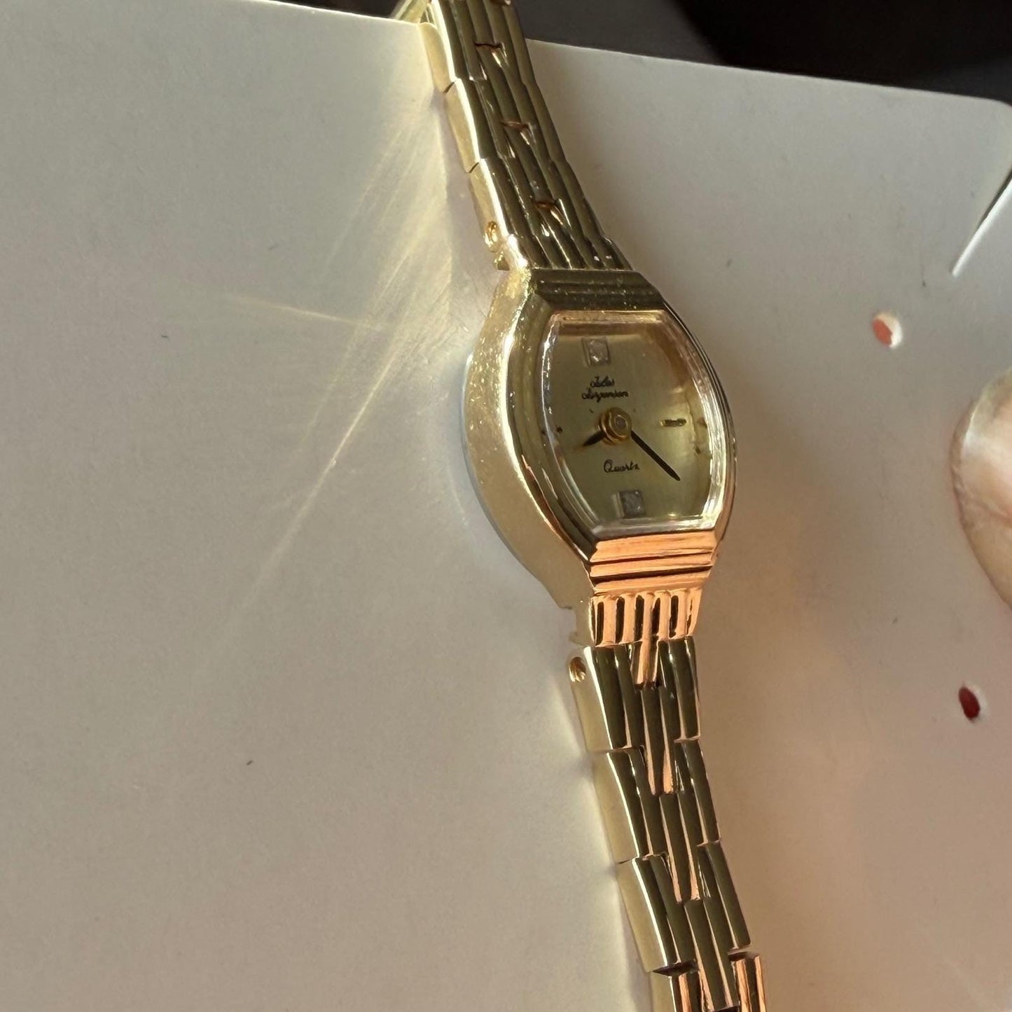 Vintage Jules Jurgensen Quartz Watch Gold Tone Ladies Bracelet Watch 510