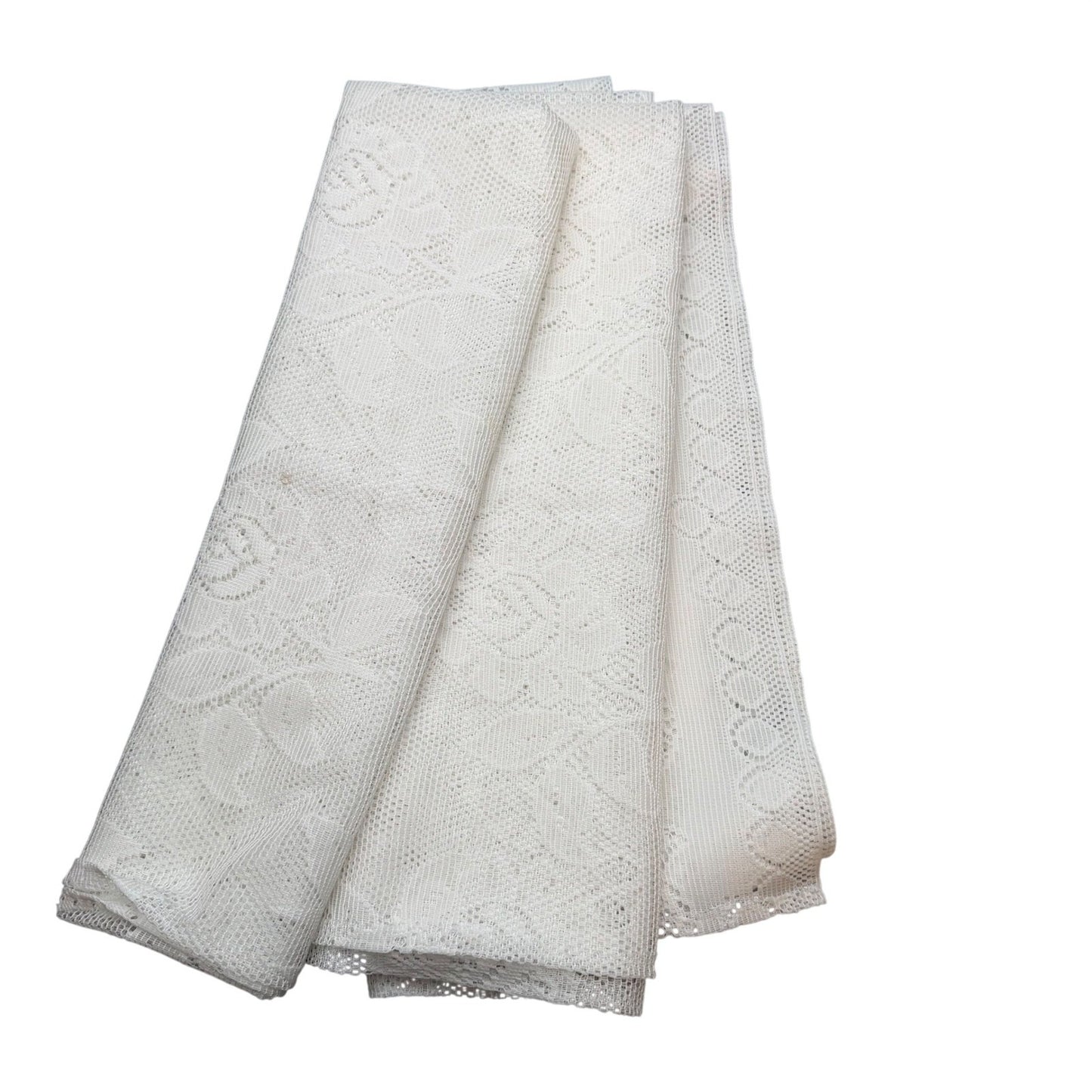 Vintage Sheer & Lace Fabric Lot | Chiffon & Lace | 5 Pieces | 9m Total