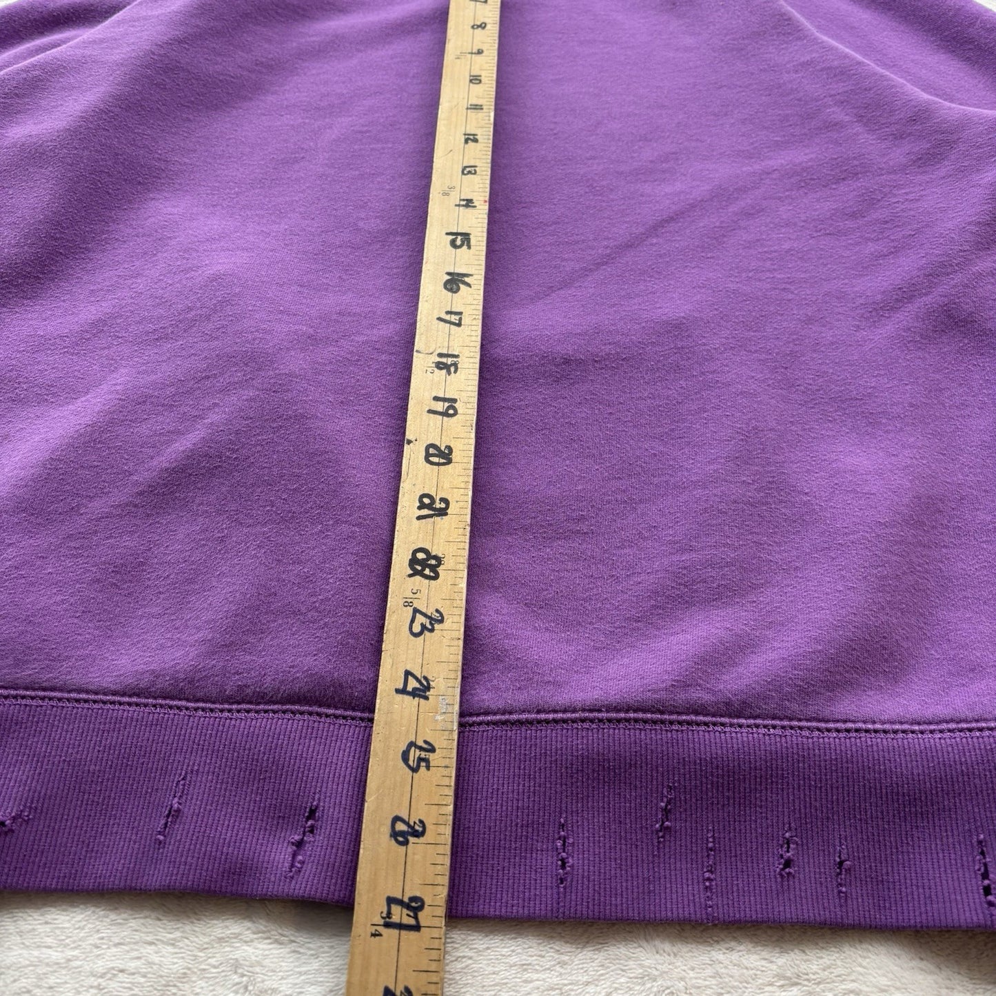 Vans Hoodie Unisex purple Sz Xlarge kangaroo pocket distressed grungecore skater