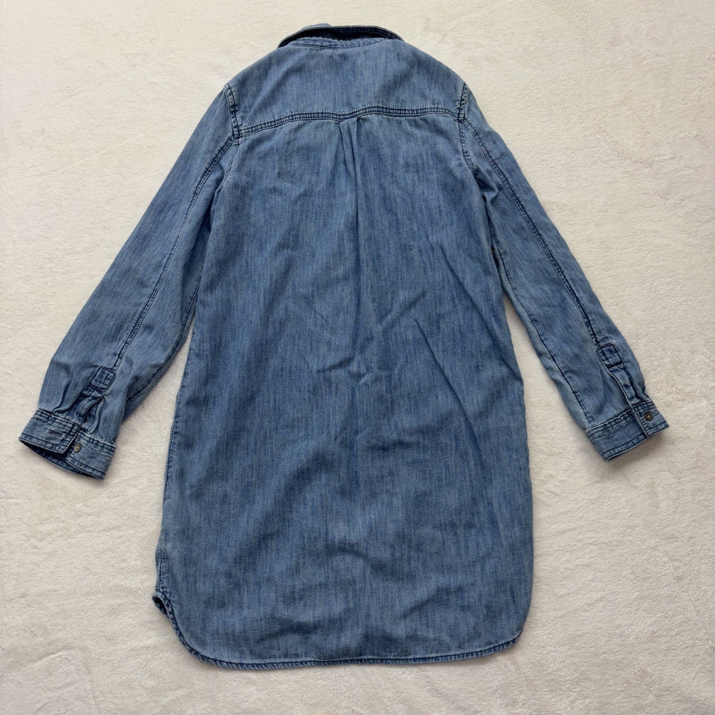 Gap Denim Girl's GAP FOR GOOD Button Down Shirt Dress Sz Large Cowgirl Western