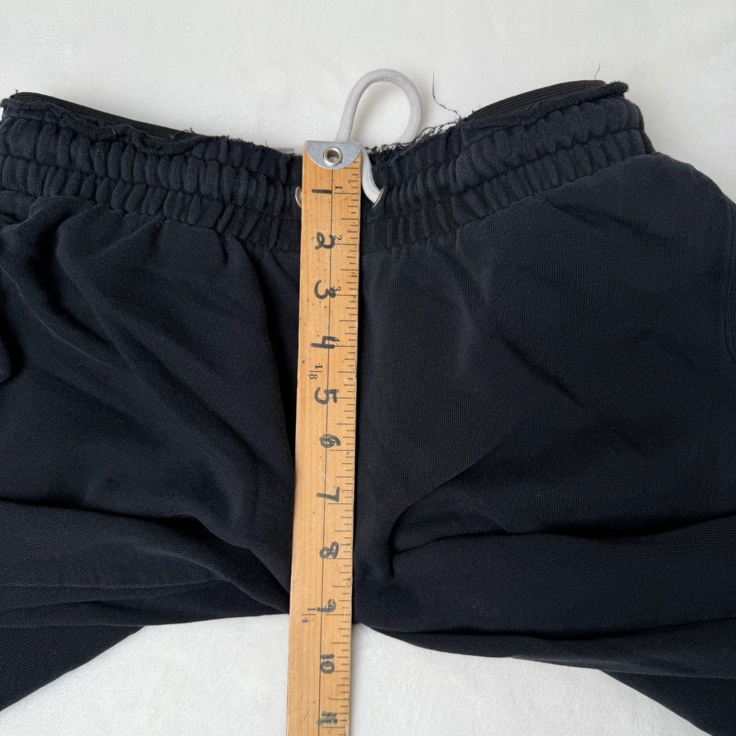 GAP Womens Black Petite Sweatpants Thrashed - Joggers Lounge Pants Drawstring