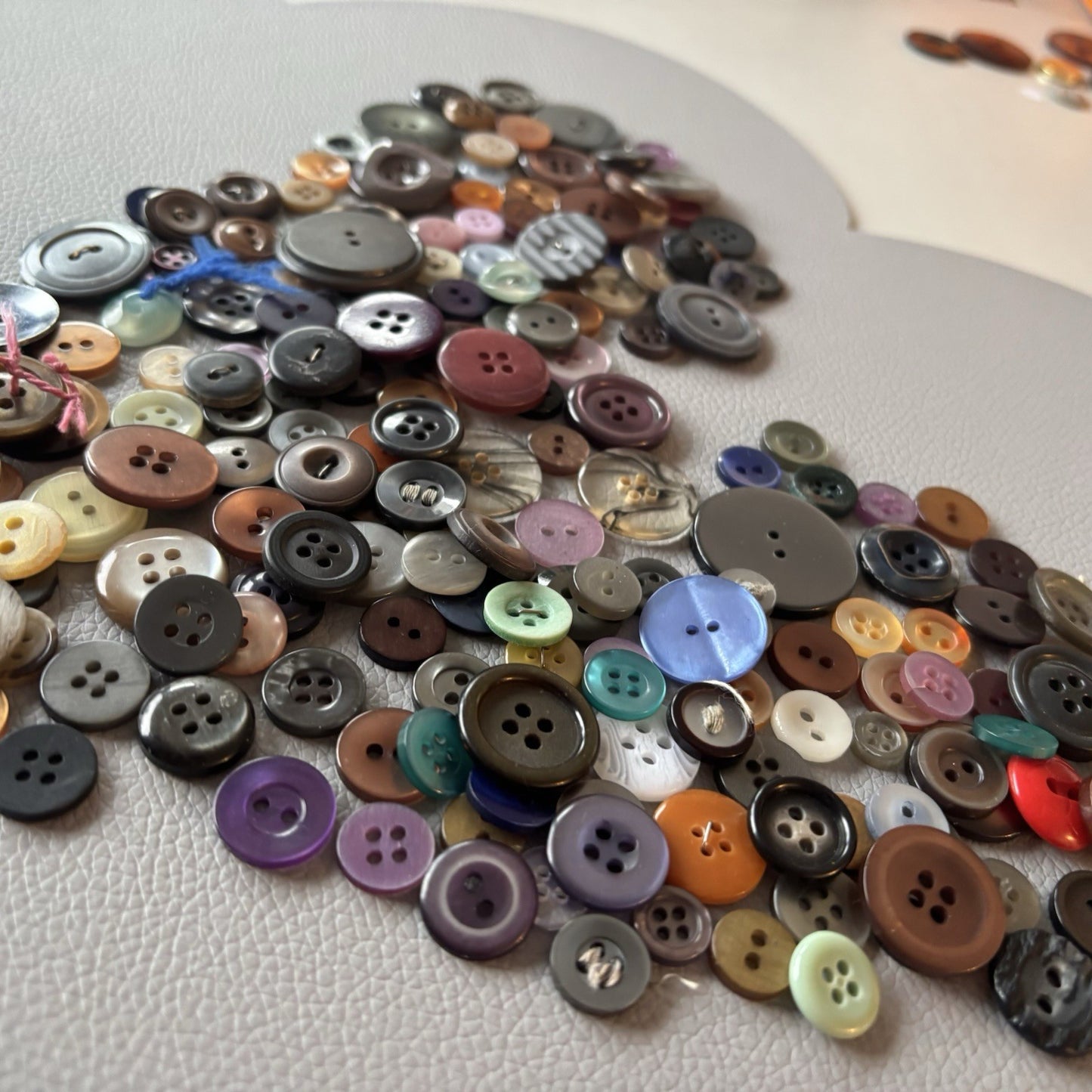 Big Button Lot Of Four Hole And Two Hole Round Shapes. Crafts Sewing Mending