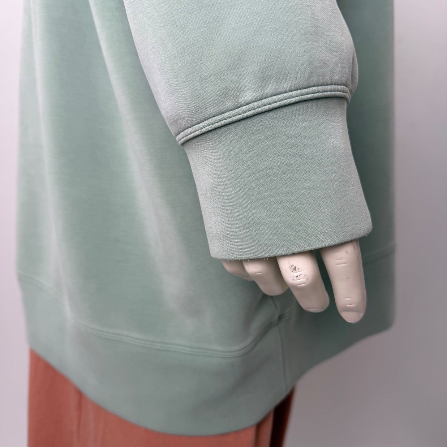 Joe Fresh Active Womens 3X Sage Green Tunic Sweatshirt Modal Blend Oversized
