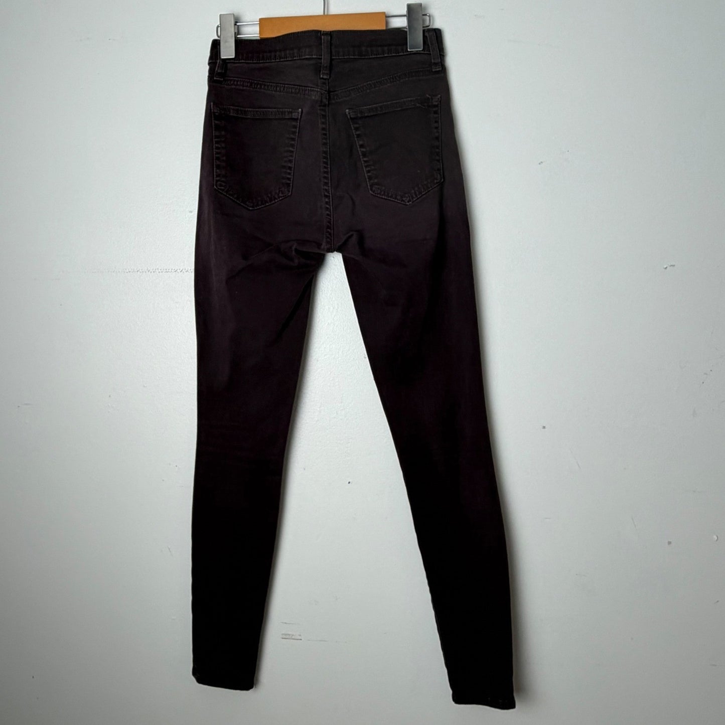 Gap 1969 True Skinny High Rise Jeans Plum Dark Academia Denim Sz 25r minimalist