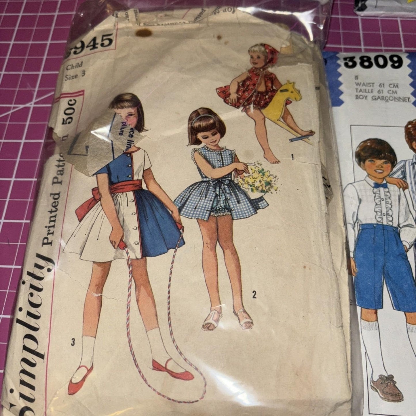 Lot of Vintage Sewing Patterns • Burda + Stretch & Sew + Style + Simplicity OOP