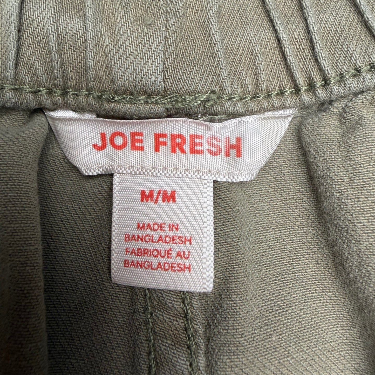 Joe Fresh Utility Shorts Olive Green Gorpcore Cargo Hiking women's Sz Medium