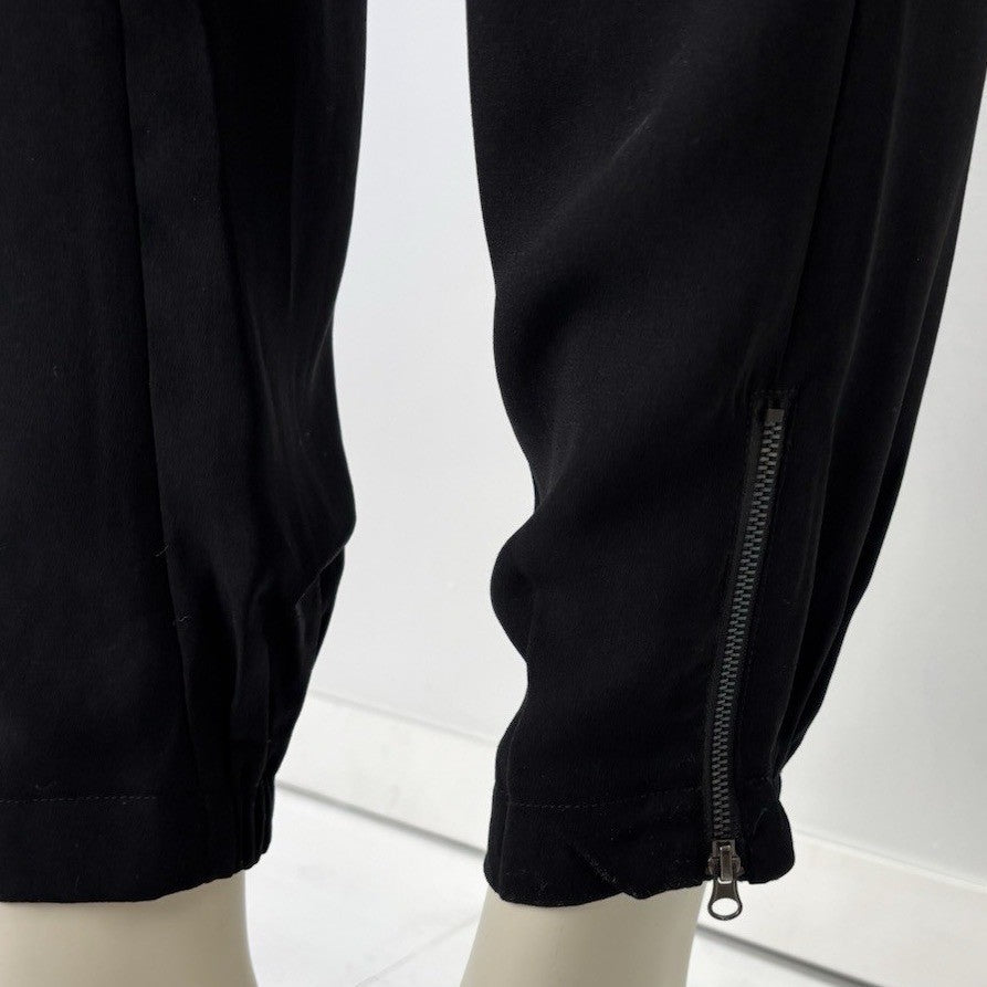 Kenneth Cole Reaction Black Capri Dress Pants Y2K Office Siren Quiet Luxury M