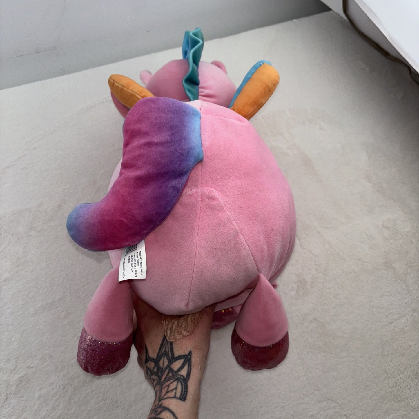 Stuffed Animal + Squishmallows Notebooks Lot - Unicorn Weiner Dog Squeezemallow