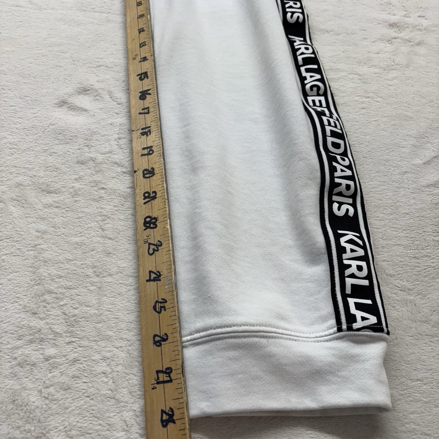 Karl Lagerfeld Block Letter Logo Jogger Sweatpants Sz XL Athleisurecore Glamcore