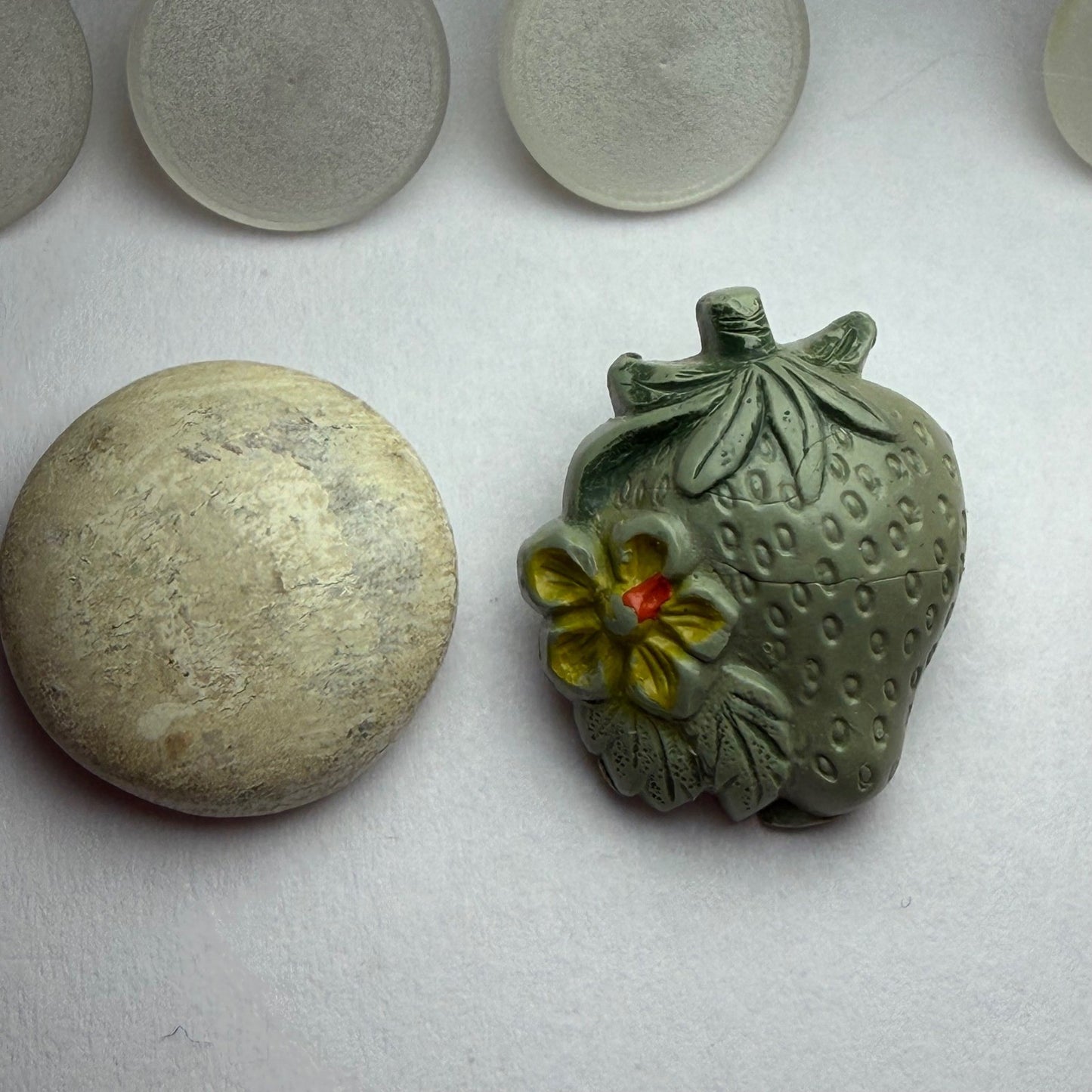 Vintage White Button Lot Mixed Size Shank Buttons Early Plastic Milk Glass Sew
