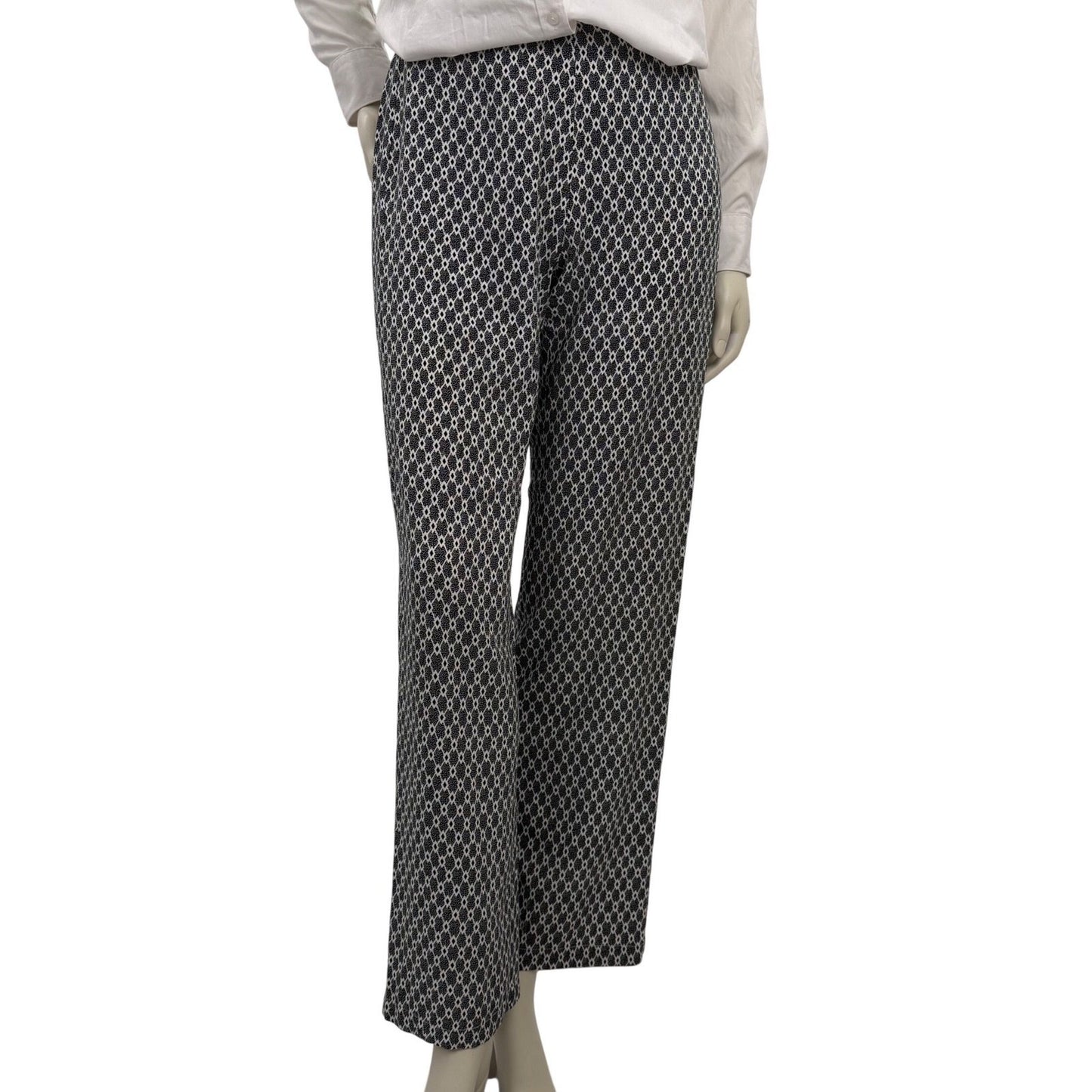 Vero Moda Black & White Geo Print Pants • Basiccore Office Siren Soft Girl Small