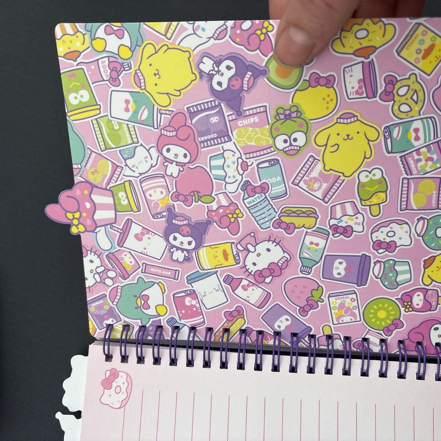 Hello Kitty & Friends Stationery Set Journal Notepad Pen sticky Notes Erasers
