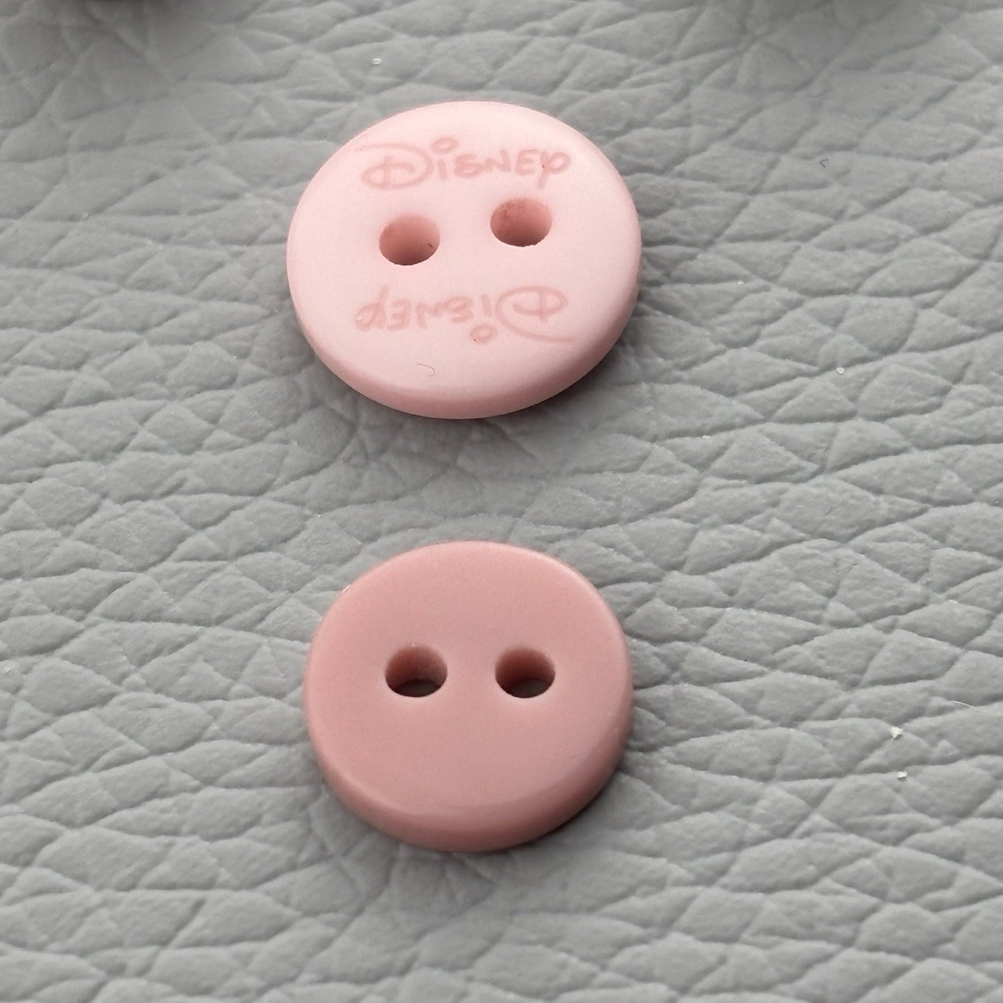 Vintage Rare Tiny Pink Button Lot . Features 1 Pink Disney & 2 Flower Printed