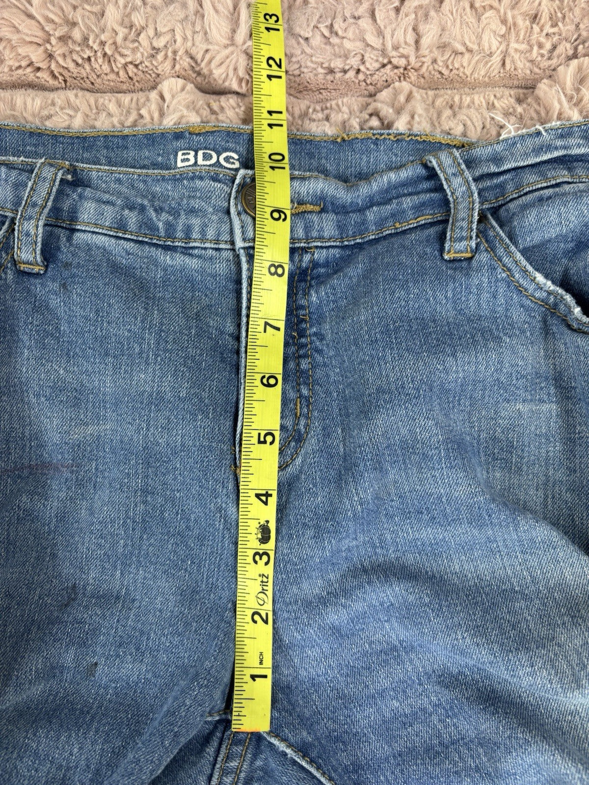 BDG Urban Outfitters Mid Rise Baggy Jeans Size 35Inch Ripped Distressed