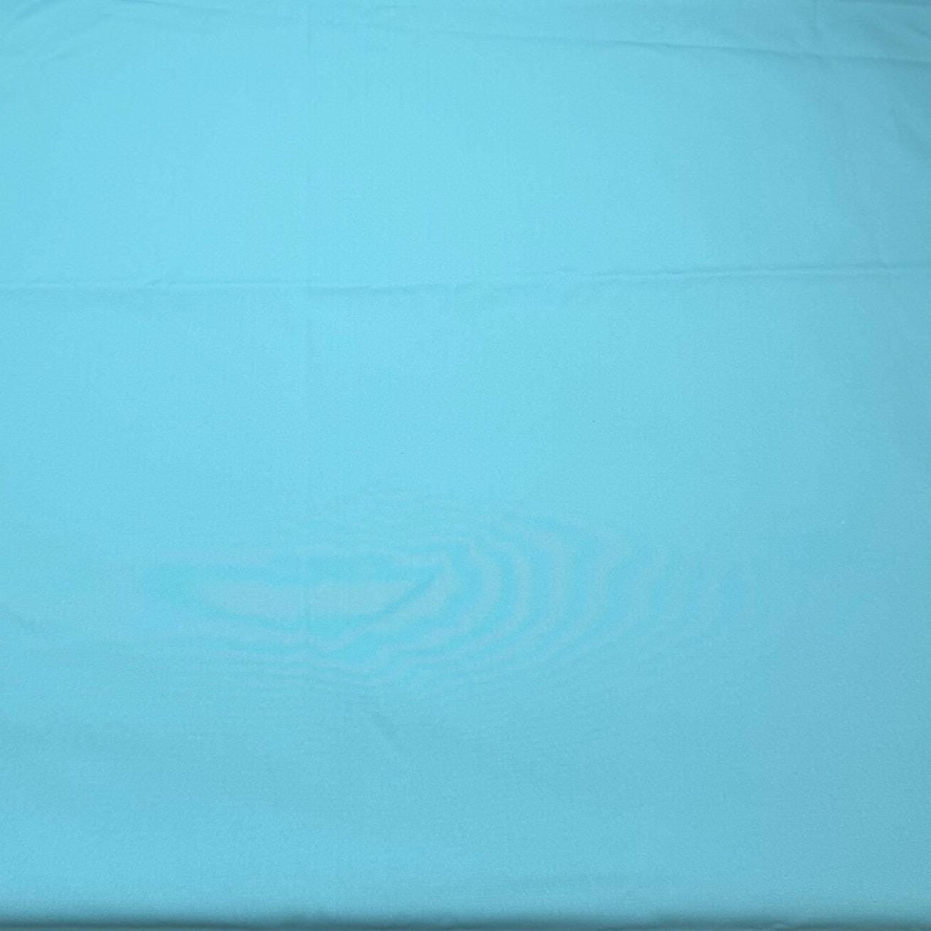 Turquoise Blue Woven Fabric Roll Solid Color Textile Sewing Upholstery 3.2 Meter
