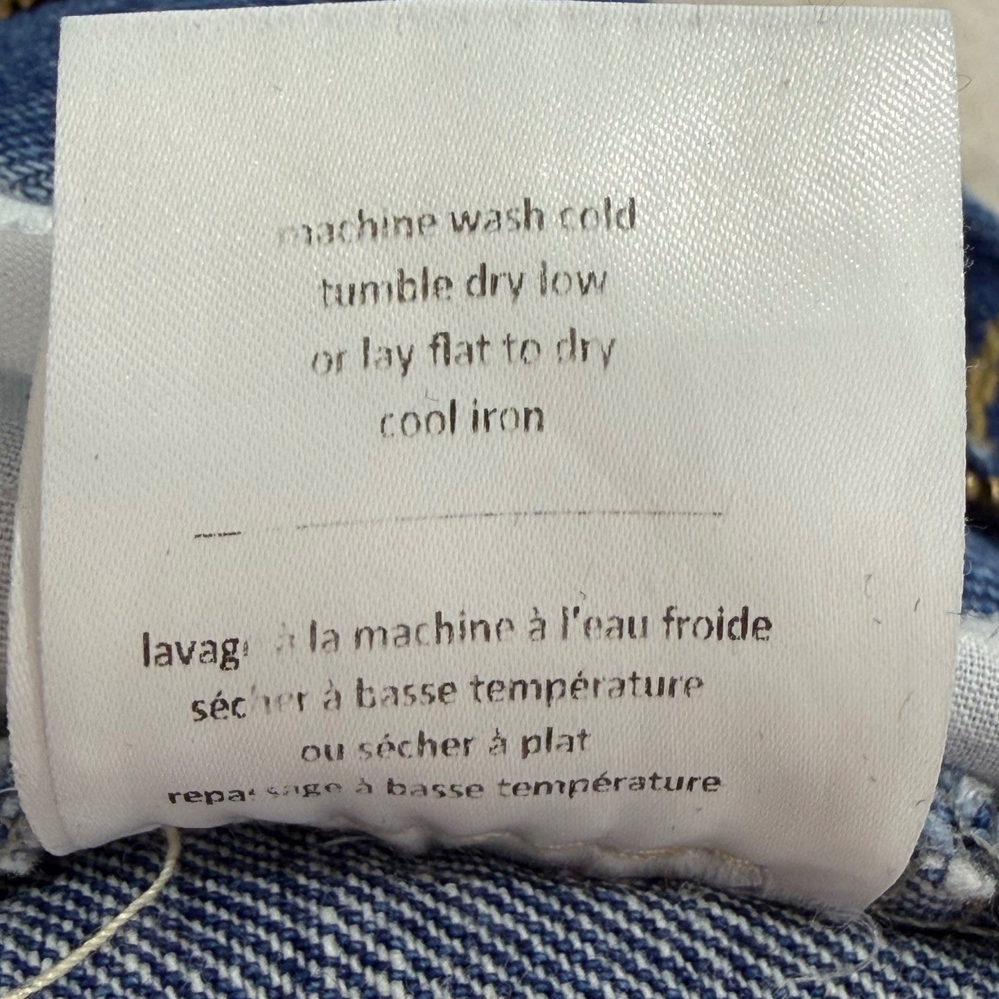 Oak + Fort Jeans High Waisted Paperbag Waist Mom  Cropped Raw Hem Womens Small