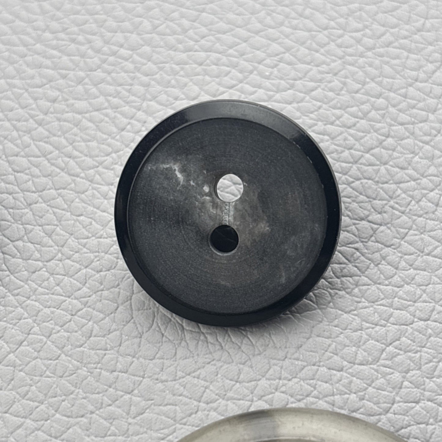 Vintage Casein & Bakelite Buttons Lot | Marbled Gray, Brown Slot, Black Shank