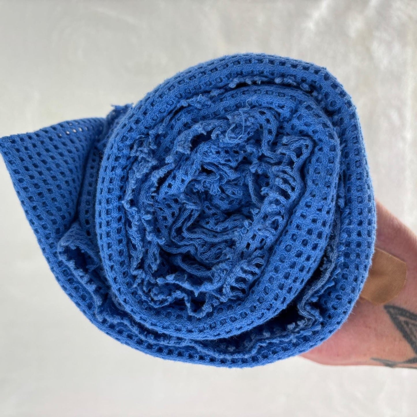 Simpłe Blue Waffle Knit