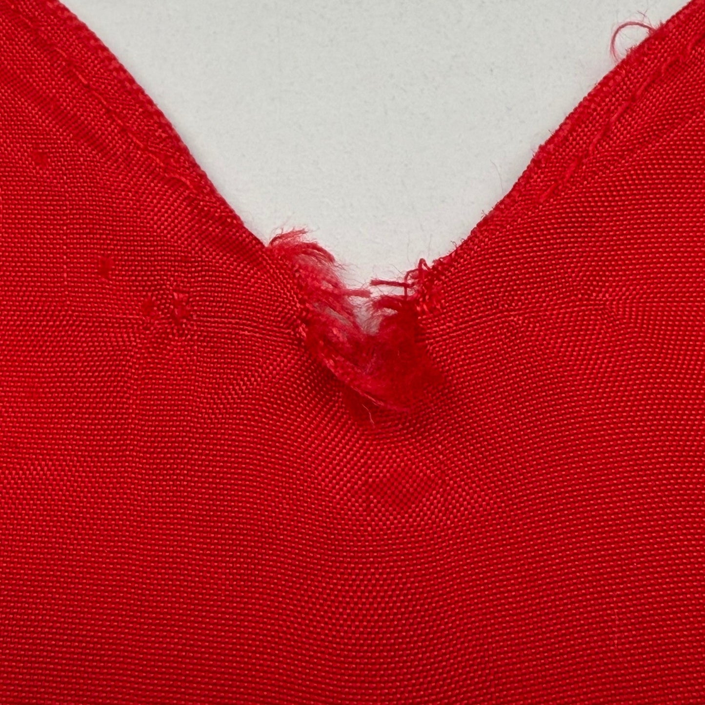 Vintage Red Mini Dress Sweetheart Neckline Front Slit 90s Y2K Aesthetic Small
