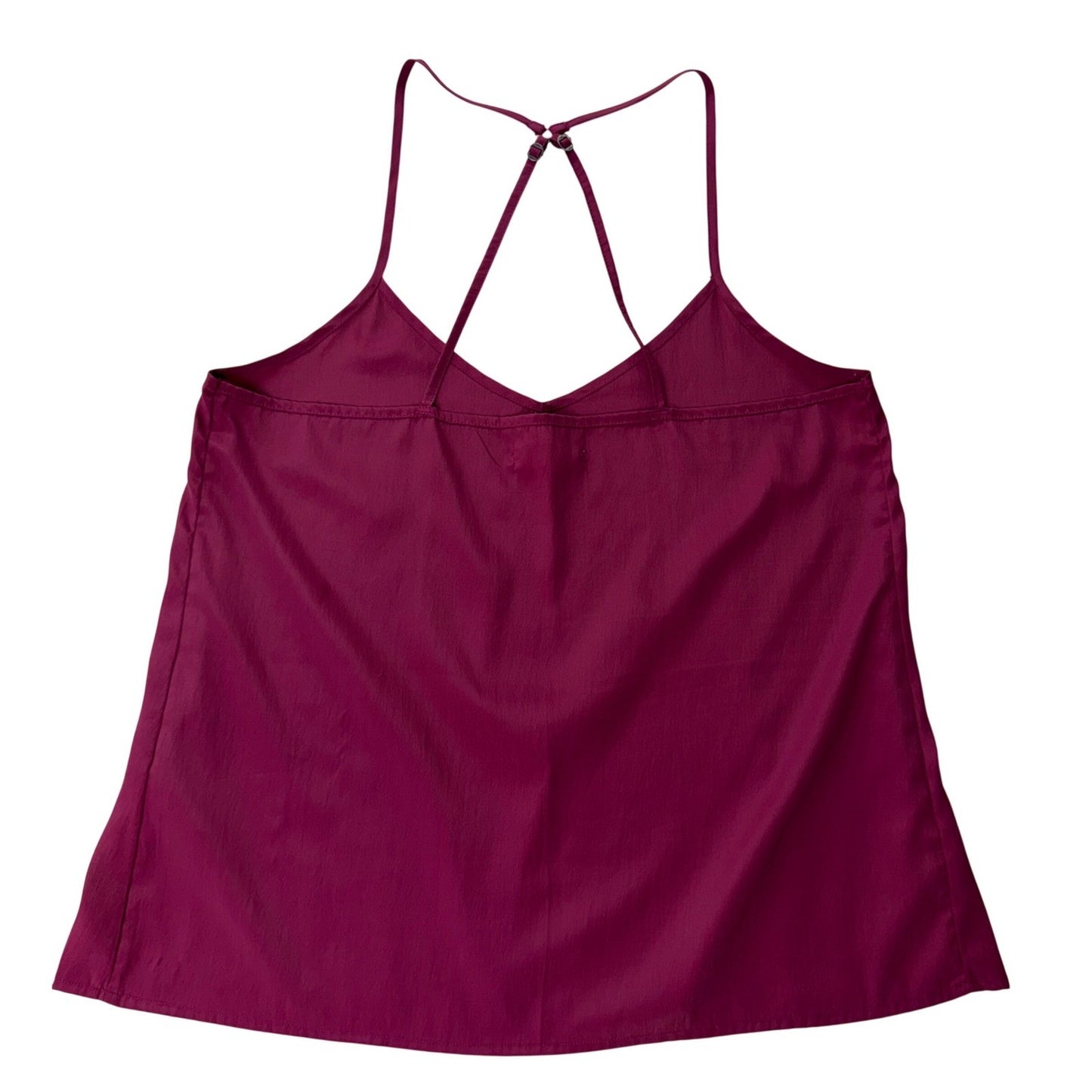 Hollister Tank Top Womens Large Burgundy V-Neck Cami Y2K Spaghetti Straps Boho