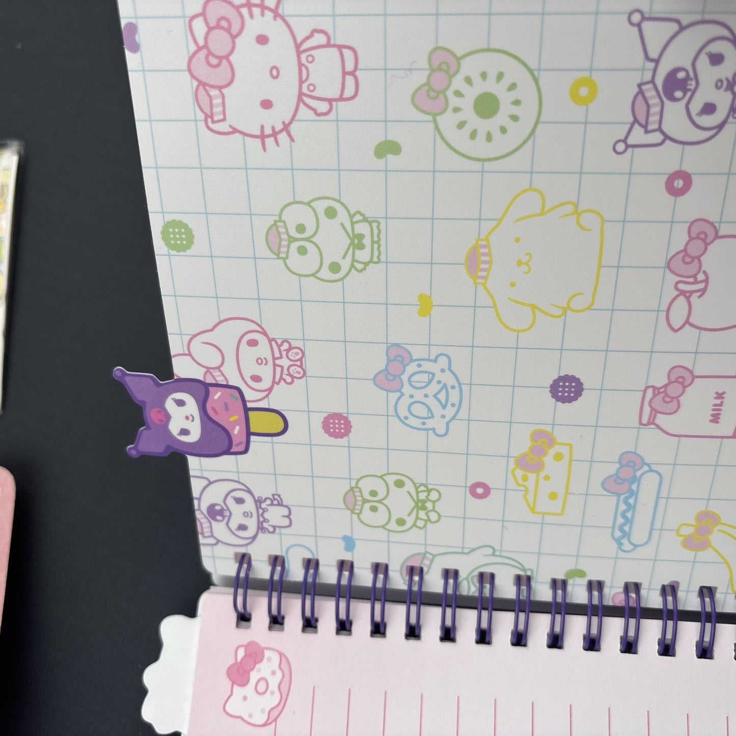 Hello Kitty & Friends Stationery Set Journal Notepad Pen sticky Notes Erasers
