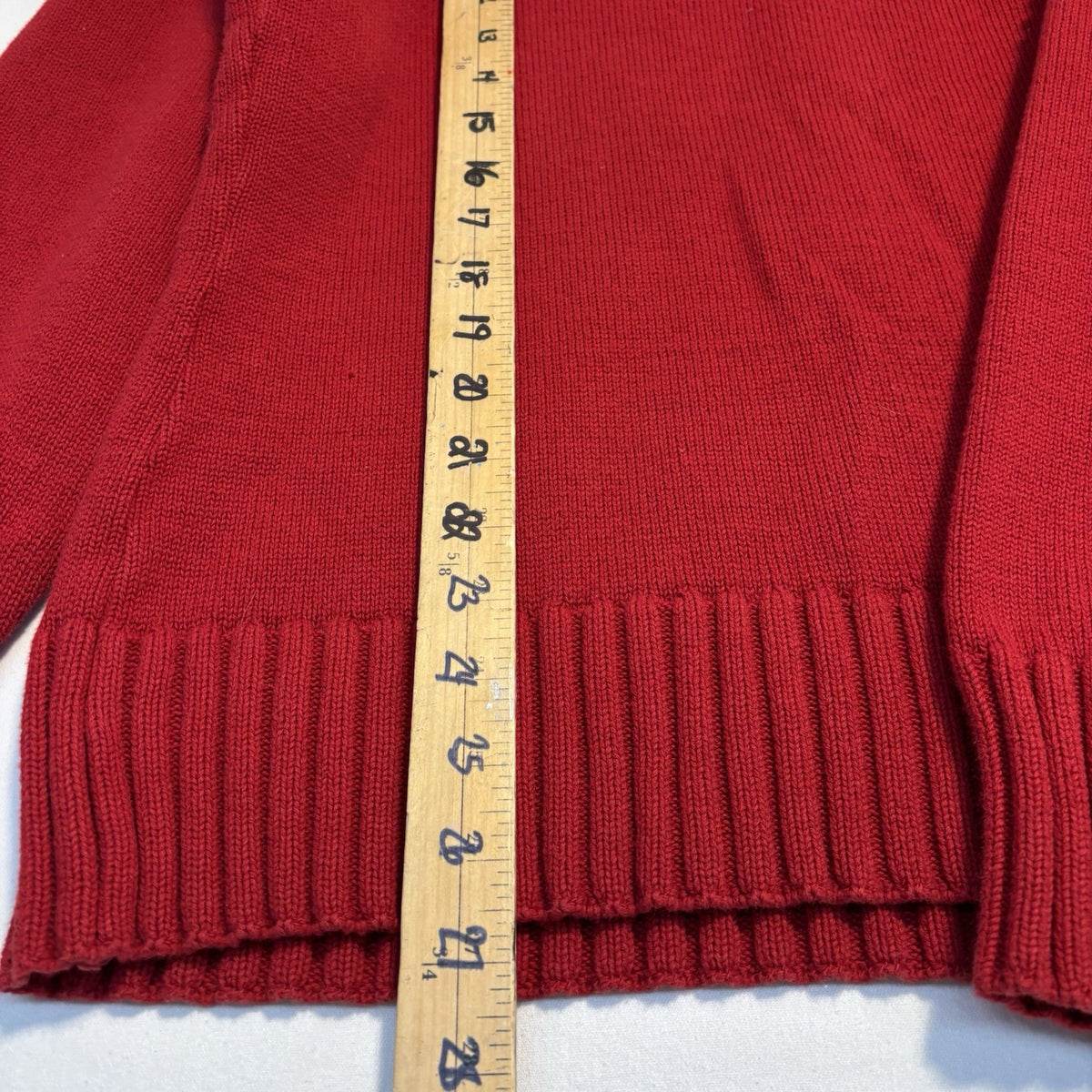 Hudson's Bay Team Canada Red Knit Sweater: Body length measurement