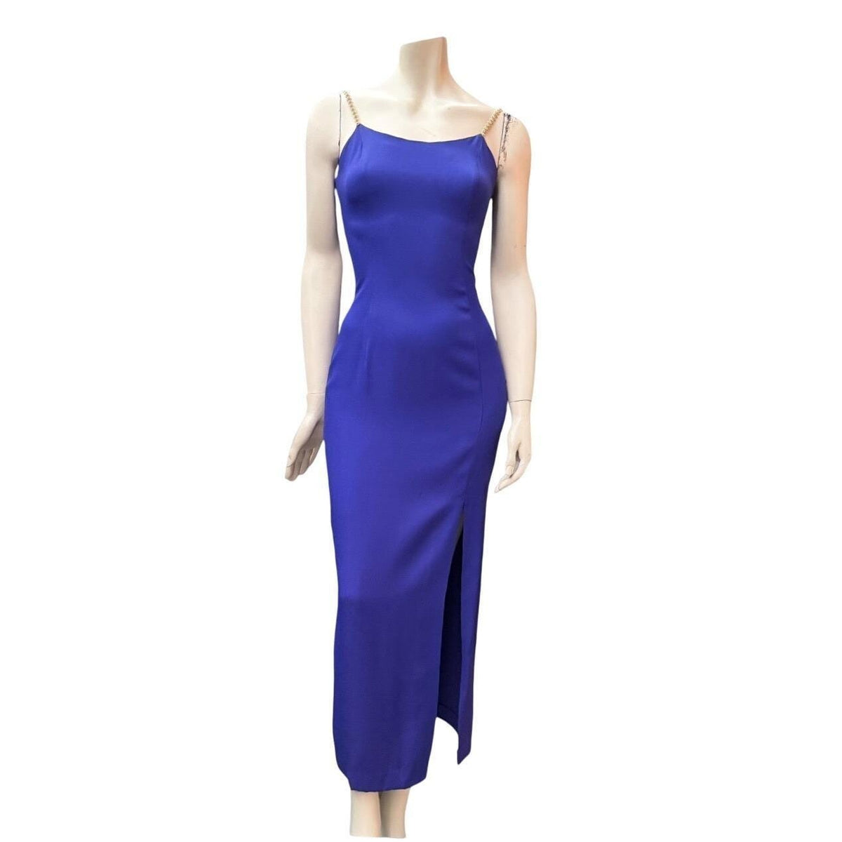 Jessica McClintock Royal Blue Rhinestone Strap Gown | XS — view 1