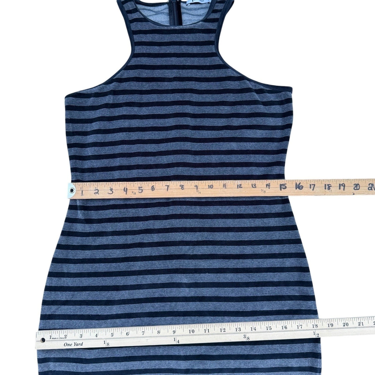 T by Alexander Wang Striped Racerback Dress | M — view 9