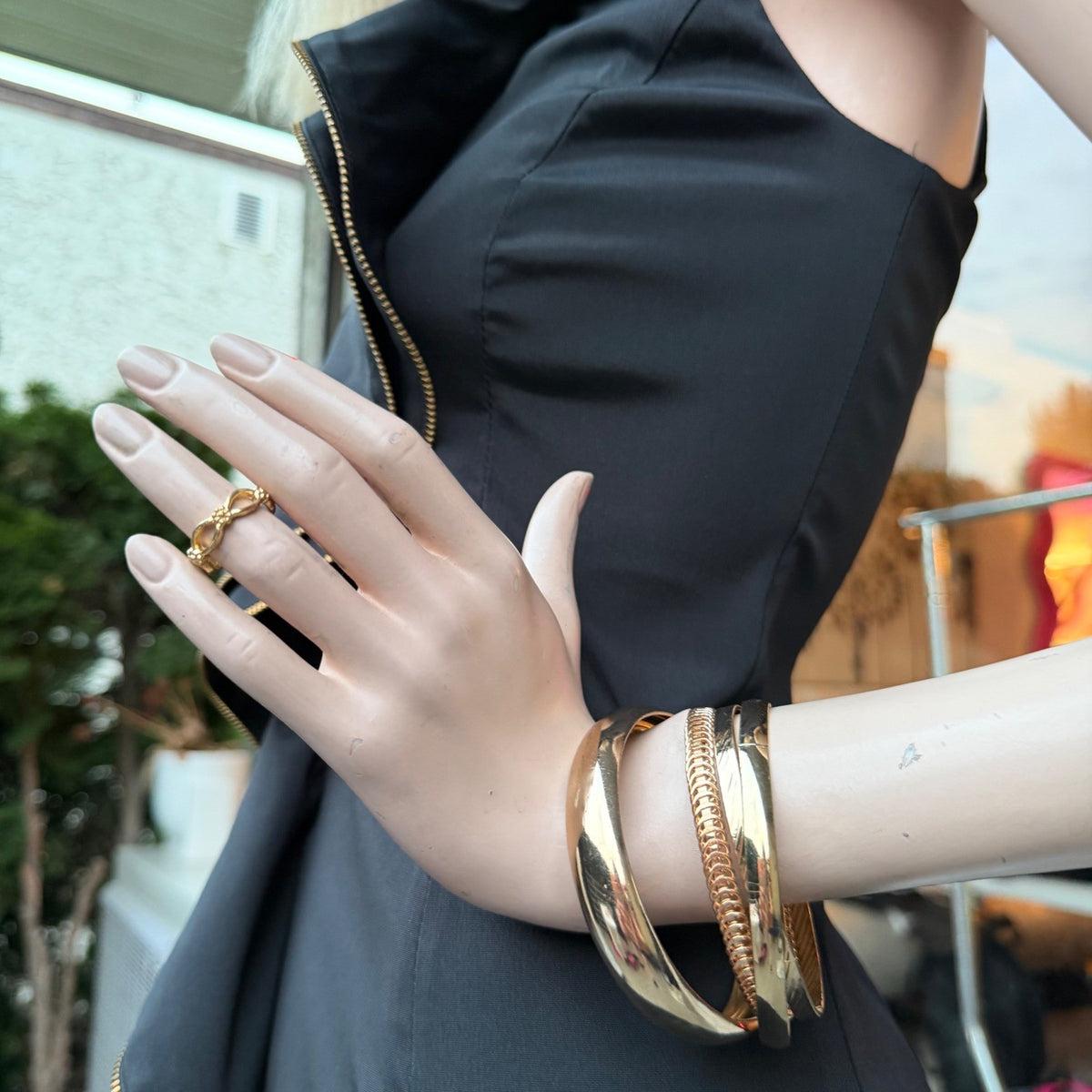 Vintage Caché Black One-Shoulder Ruffle Dress | 2 — view 12
