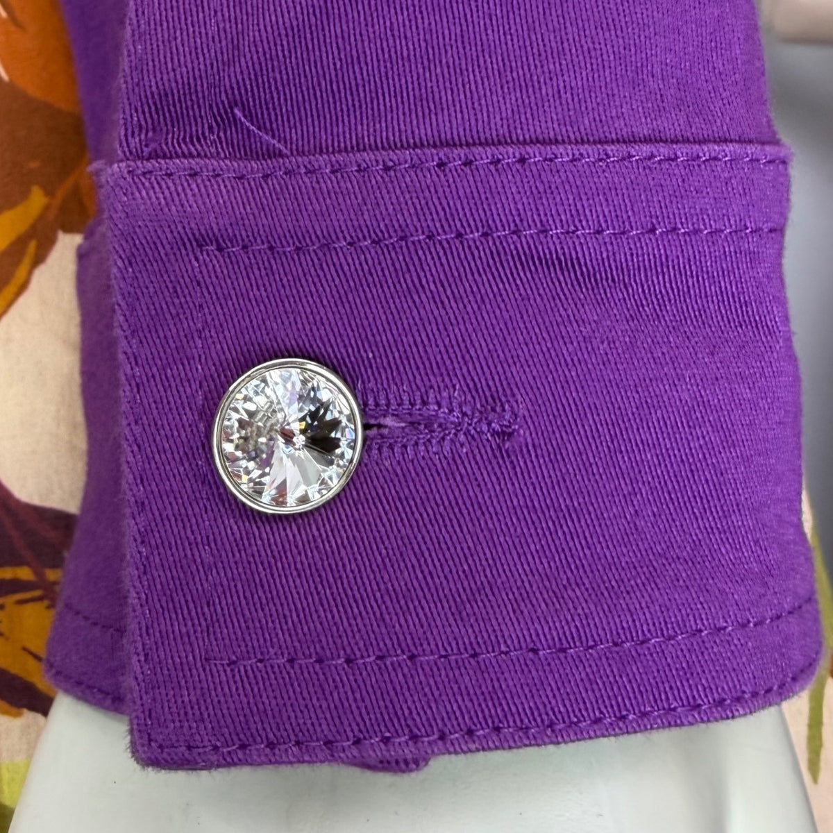 Christine Alexander Purple Rhinestone Jacket | M — view 12