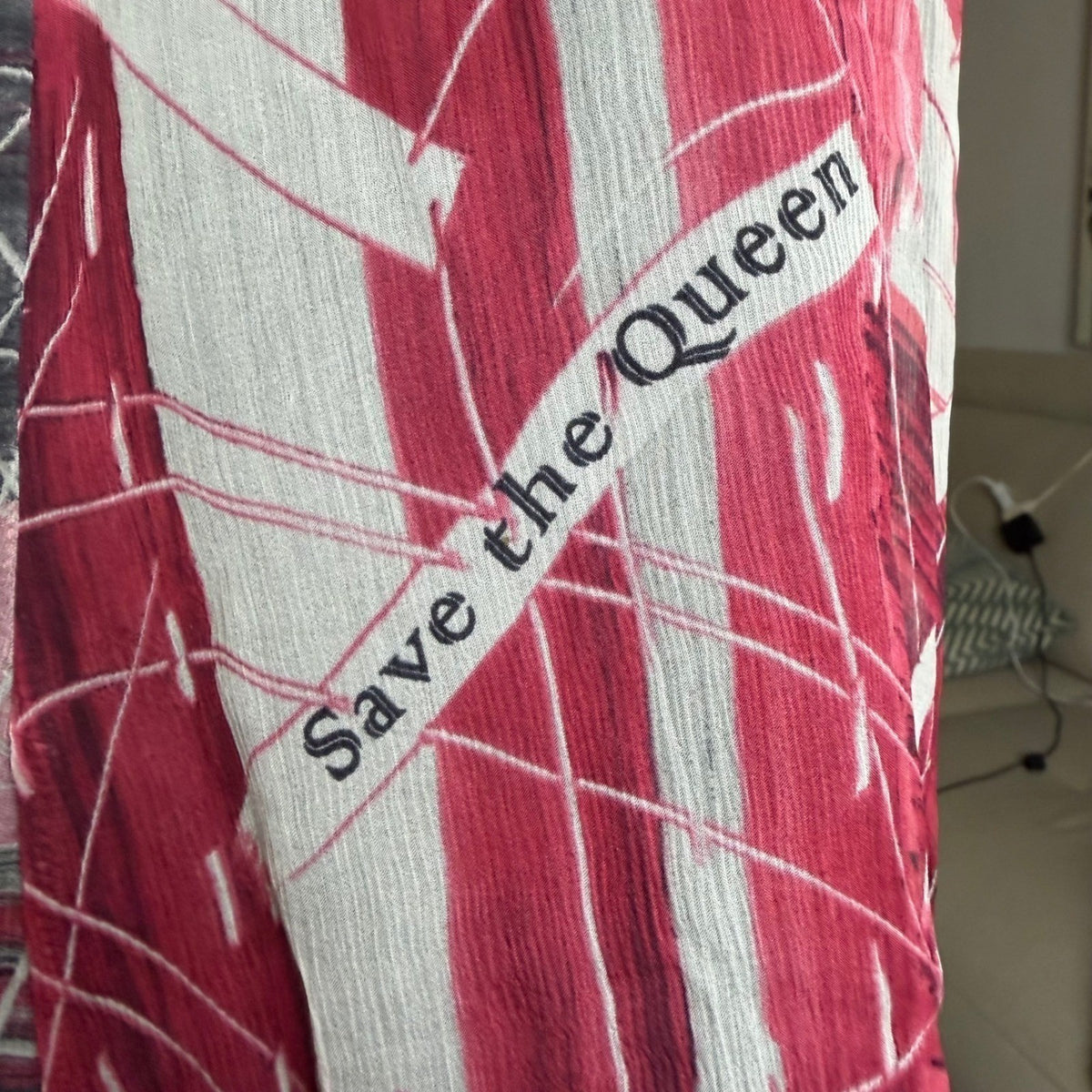 Save The Queen! Abstract Print Babydoll Dress | S — view 16
