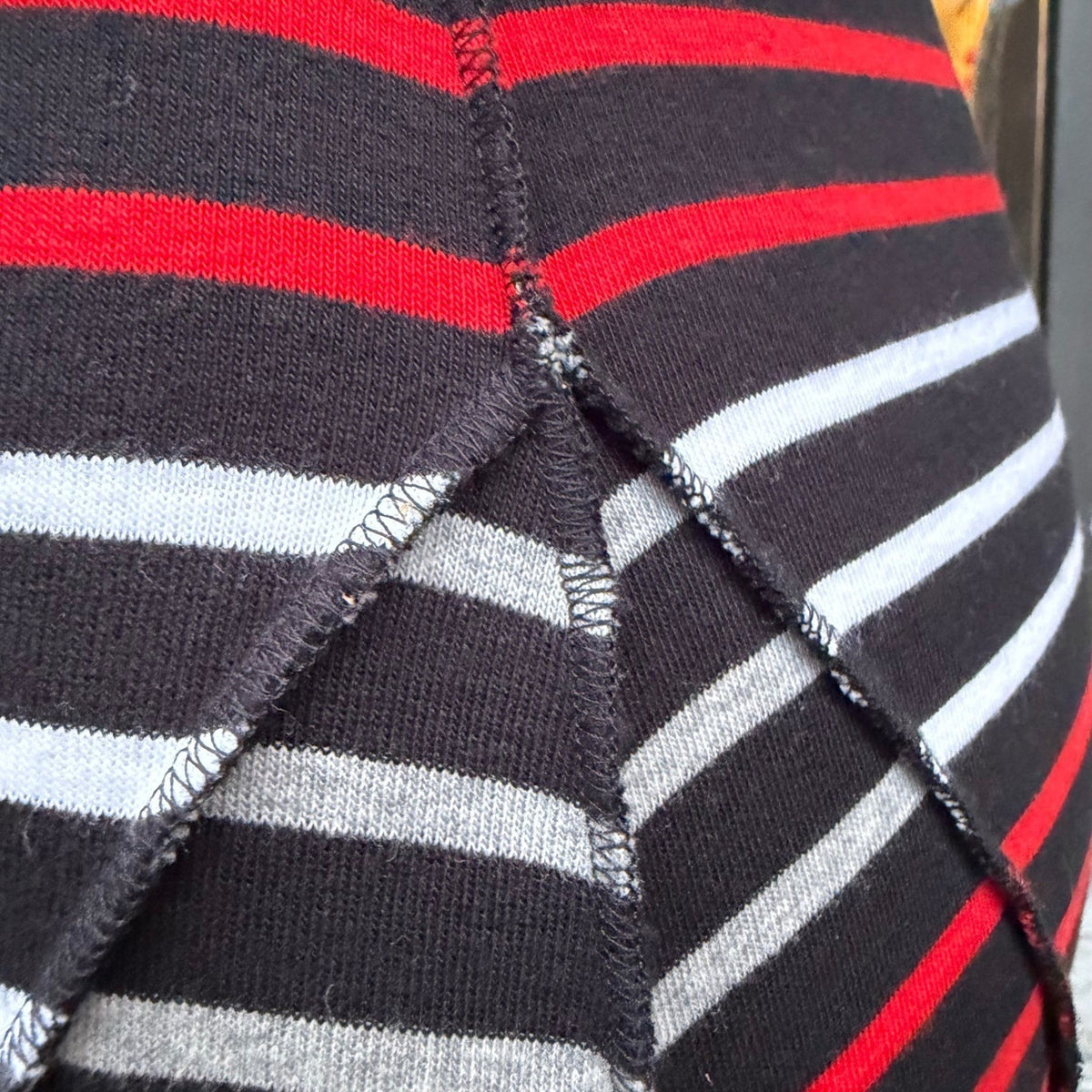 Vintage Sonia Rykiel Striped Cotton Skirt | M — view 12