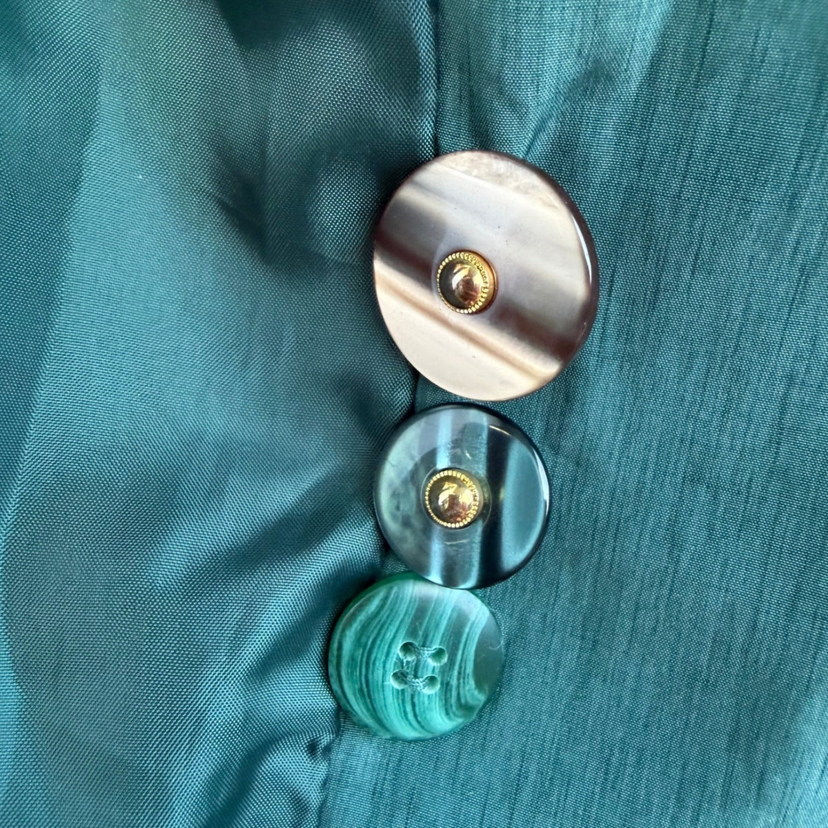 Vintage VIPetites Teal Trench Coat & Scarf | 11/12 — view 12