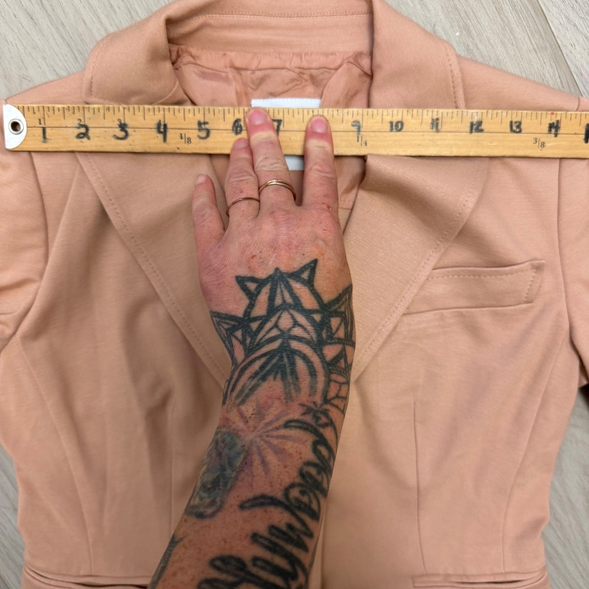 Moschino Peach Pink Tailored Blazer | S — view 8