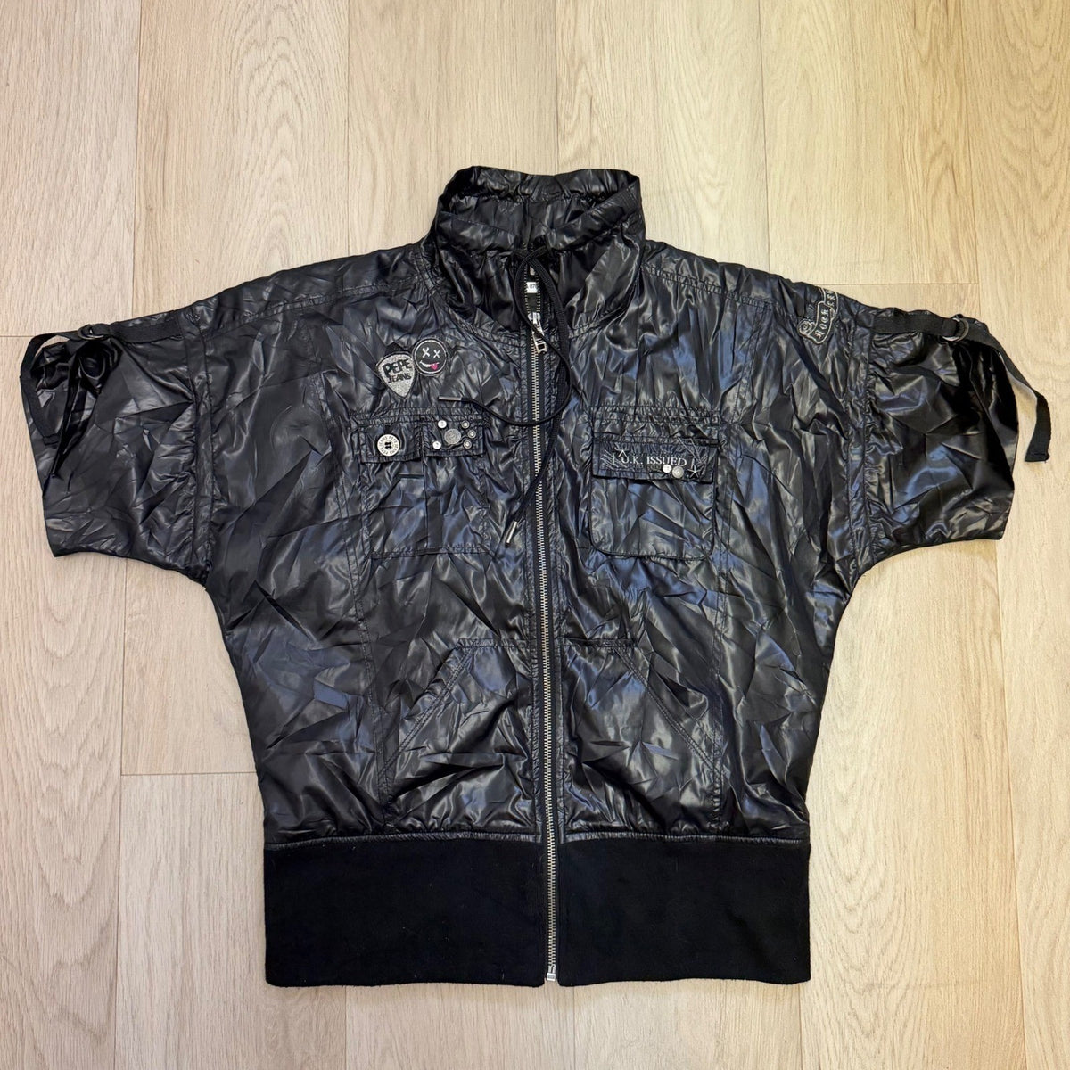 Vintage Pepe Jeans Black Short Sleeve Utility Jacket | L — view 9