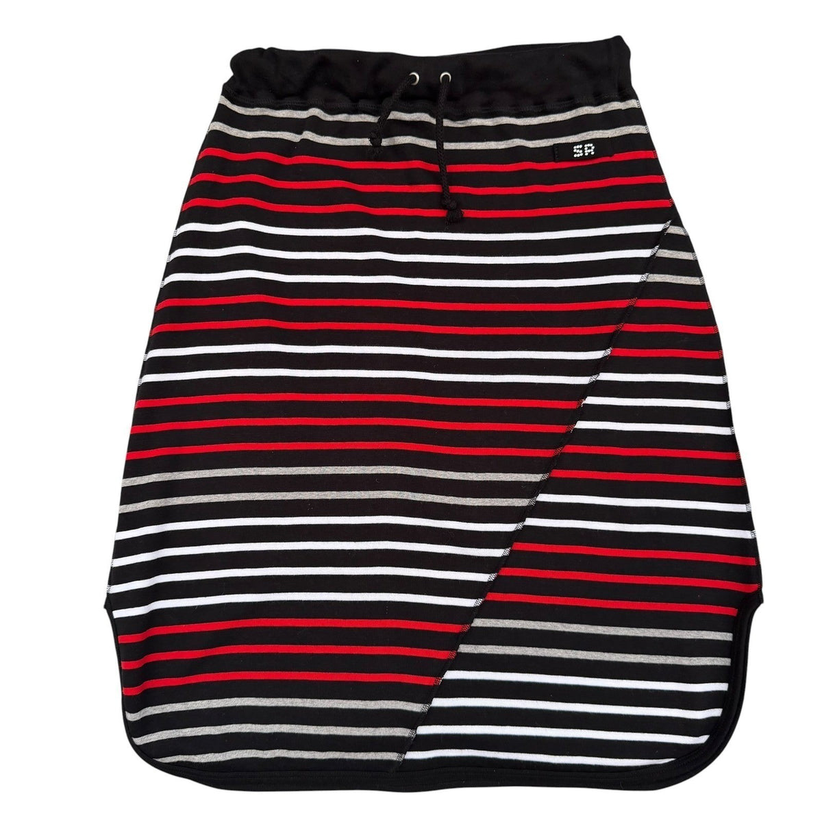 Vintage Sonia Rykiel Striped Cotton Skirt | M — view 9
