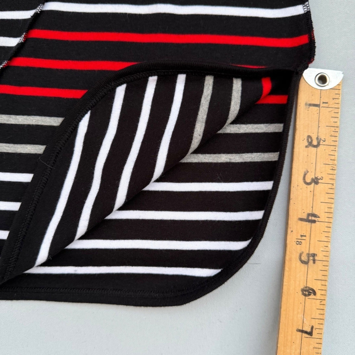 Vintage Sonia Rykiel Striped Cotton Skirt | M — view 5