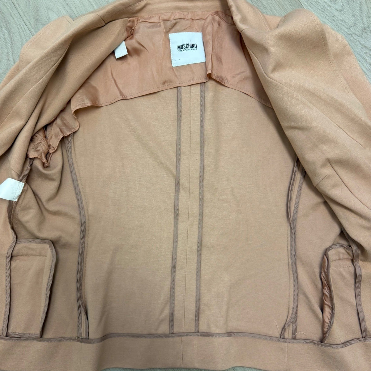 Moschino Peach Pink Tailored Blazer | S — view 14