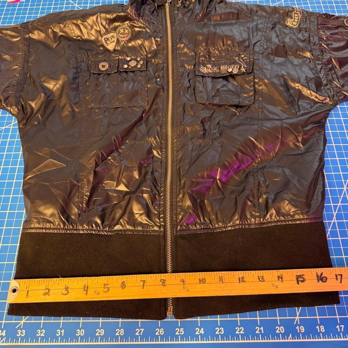 Vintage Pepe Jeans Black Short Sleeve Utility Jacket | L — view 13