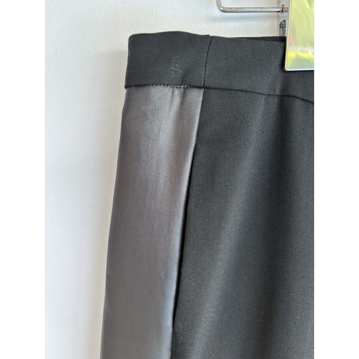 Halston Heritage Black Satin Stripe Tuxedo Pants | 2 — view 3