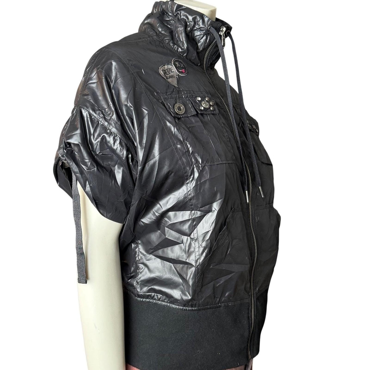Vintage Pepe Jeans Black Short Sleeve Utility Jacket | L — view 6