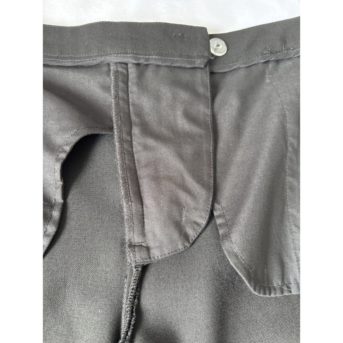 Halston Heritage Black Satin Stripe Tuxedo Pants | 2 — view 15