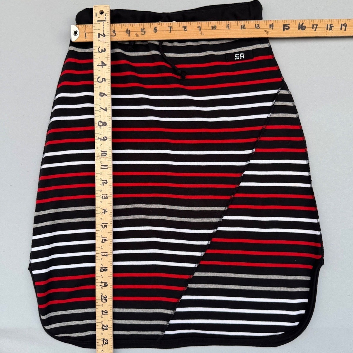 Vintage Sonia Rykiel Striped Cotton Skirt | M — view 4