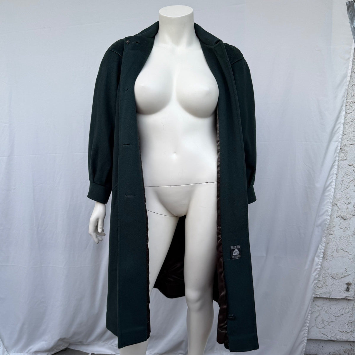 Vintage Me-Jay Montreal Forest Green Wool Coat | L — view 11
