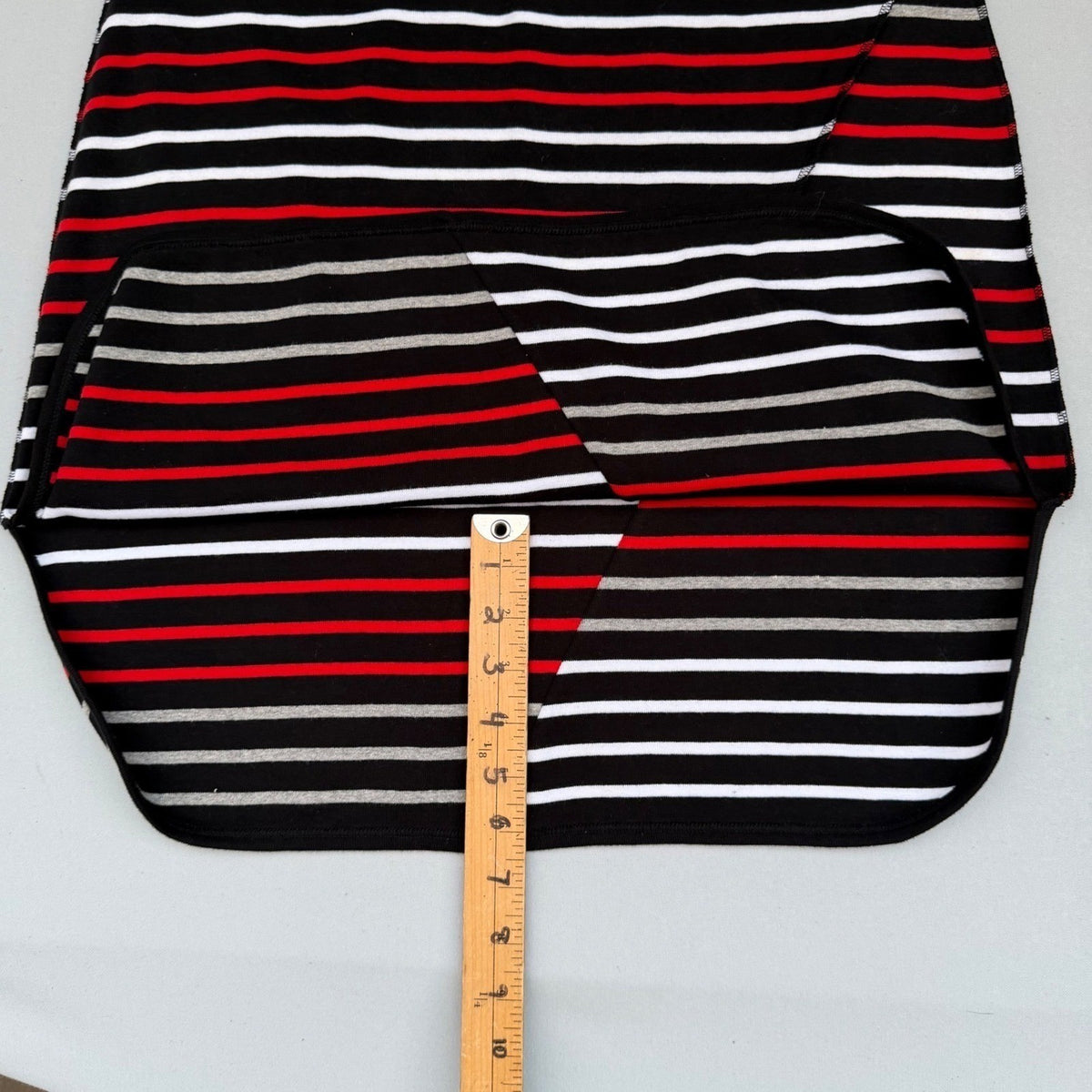 Vintage Sonia Rykiel Striped Cotton Skirt | M — view 7